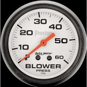  Auto Meter 5802 Phantom Mechanical Blower Pressure Gauge 