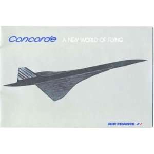  Air France CONCORDE New World of Flying Brochure 1976 