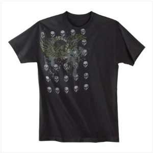  Soaring Skull with Wings T Shirt   Large: Everything Else