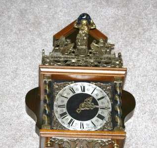 Vintage Dutch Zaandam Zaanse Wall Chime Clock Warmink Holland  