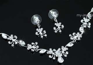 Vintage Style Wedding Necklace Earrings Set S1185  