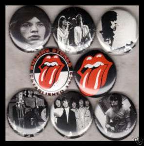 ROLLING STONES 1 buttons badges MICK JAGGER RICHARDS  