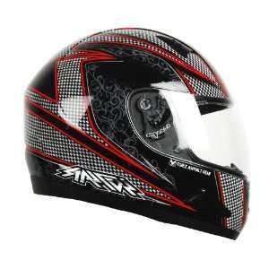 Raptor Red Small Full Face Helmet with Asphalt Graphic 