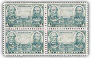Robert E. Lee & Stonewall Jackson on Old Mint U.S. Postage Stamps from 
