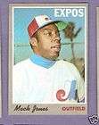 MACK JONES Expos Signed 1970 Topps Card DECEASED 04  