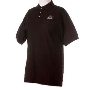 Glock Black Short Sleeve Polo Shirt Size Large #AP60505:  