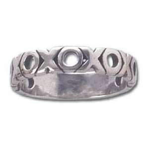  Solid Sterling Silver XOXOXO Band Ring Please specify 