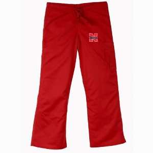 BSS   Nebraska Cornhuskers NCAA Cargo Style Scrub Pant (Red) (X Large)