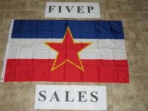 NEW 3X5 YUGOSLAVIA FLAG YUGOSLAVIAN FLAGS OLD STYLE  