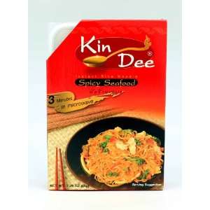 KIN DEE Instant Rice Noodle Spicy Seafood 2.29 OZ. (65g.)