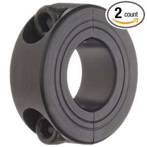 Ruland MSP 17 F Two Piece Clamping Shaft Collar, Black Oxide Steel 