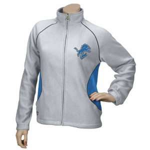  Detroit Lions Womens Overlay Micro Fleece Full Zip Jacket 