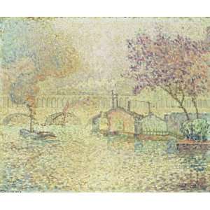  Paul Signac   24 x 20 inches   The Viaduct at Auteuil
