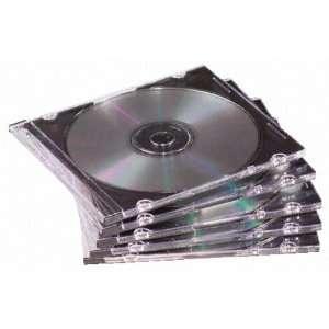  Fellowes Thin CD/DVD Case   Book Fold   Plastic   Clear 