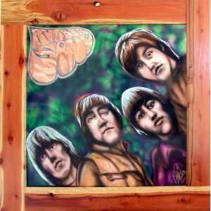  Sale Original Beatles Rubber Soul album cover painting on 