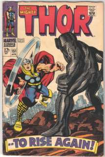 The Mighty Thor Comic Book #151, Marvel 1968 FINE   