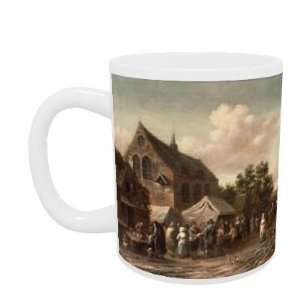  Poultry Market by a Church by Barend Gael or Gaal   Mug 