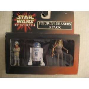  Star Wars Erasers 3 Pack Figures