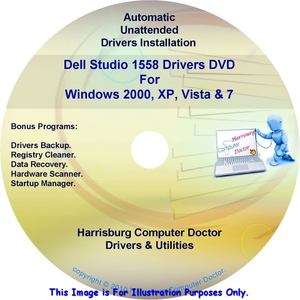 Dell Studio 1558 Drivers Restore Recovery DVD Disc  