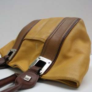 Tiganello Yellow & Brown Leather Handbag!  