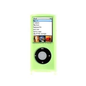   Skin Case for iPod Nano 4th Generation 4G   Green: Musical Instruments