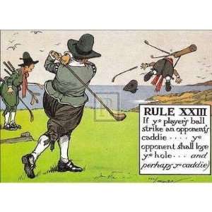  Rules Of Golf Rule XXIII Poster Print