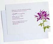 Product Image. Title: Purple Cleome Imprintable Box of 10