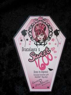 Monster High Frankie Stein Sweet 1600 Skullette key and party 