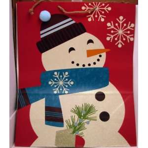   Christmas XGB9798 X Large Snowman on Red Gift Bag: Everything Else