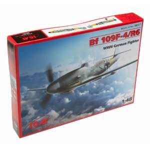  ICM 1/48 Bf 109F 4/R6   WWII German Fighter Toys & Games