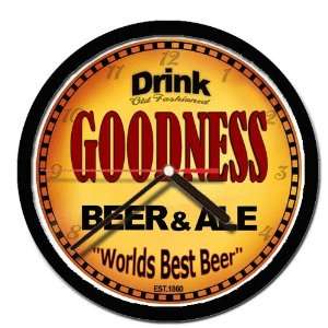  GOODNESS beer and ale cerveza wall clock: Everything Else