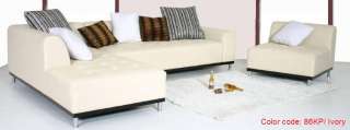 1707 3 PC U shape Sectional Sofa Set  