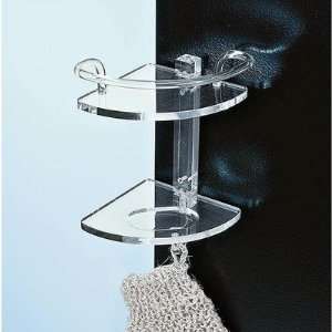  Tiered Clear Shower Corner Tray Shelves: Three: Home 