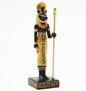 Egyptian God of Protection Sekhmet Miniature Small Statue Collectible 