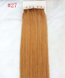 Remy Tape Hair Extension 1845cm,50g & 20 pieces 10 Color Availble 