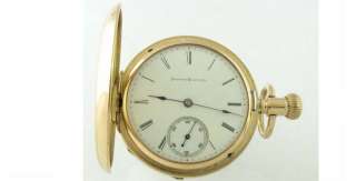 Superb14K Gold Illinois Hunter 17J RR Pocket Watch 1884  