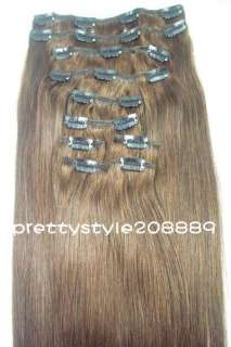 More Color Remy 10pcs Clip On Human Hair Extension,180g  