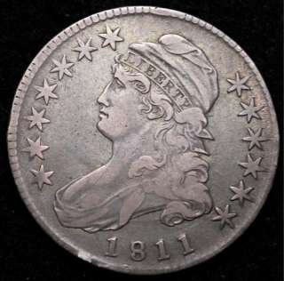 1811 Capped Bust Half Dollar CHOICE XF   