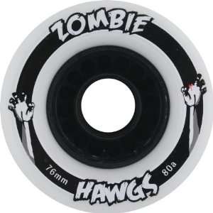  Hawgs Zombie 80a 76mm White Skate Wheels: Sports 