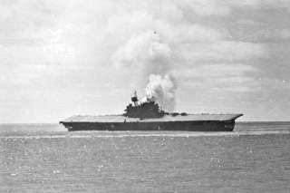 4x6 WWII Photo Sinking of the USS YORKTOWN, Midway  