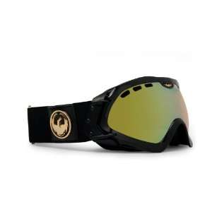  Dragon Mace Snow Goggles Jet Gold/Gold UV Lens: Sports 