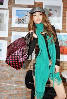 2011 Hot Korean Pink Spot Large Travel Handbag Shoulderbag Backpack 