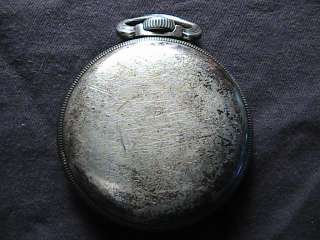 Silver Hamilton 4992B Pocket Watch circa 1942 1944  