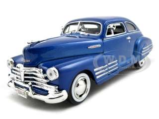 1948 CHEVROLET FLEETLINE AEROSEDAN BLUE 1:24 DIECAST MODEL CAR BY 