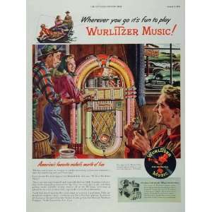  1946 NICE Ad Wurlitzer Jukebox Diner North Tonawanda 