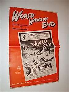 WORLD WITHOUT END / ROD TAYLOR / 1956 PRESSBOOK  