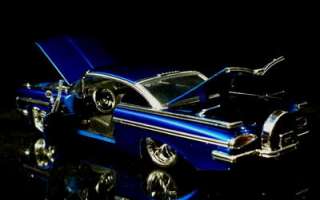 1959 Chevy Impala BIGTIME KUSTOMS Diecast 1:24 Scale   Candy Blue 