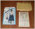 Yoked Laced Skirt & Fitted Blouse GUNNE SAX Sewing Pattern Size 10 