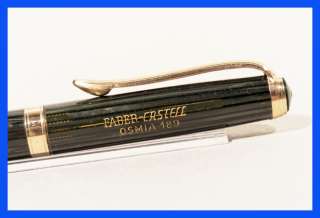 OSMIA FABER CASTELL green striped celluloid pencil 50ie  
