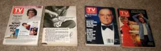 1970S/80S TV GUIDE LOT (4) BOB HOPE MICHAEL LANDON ++  